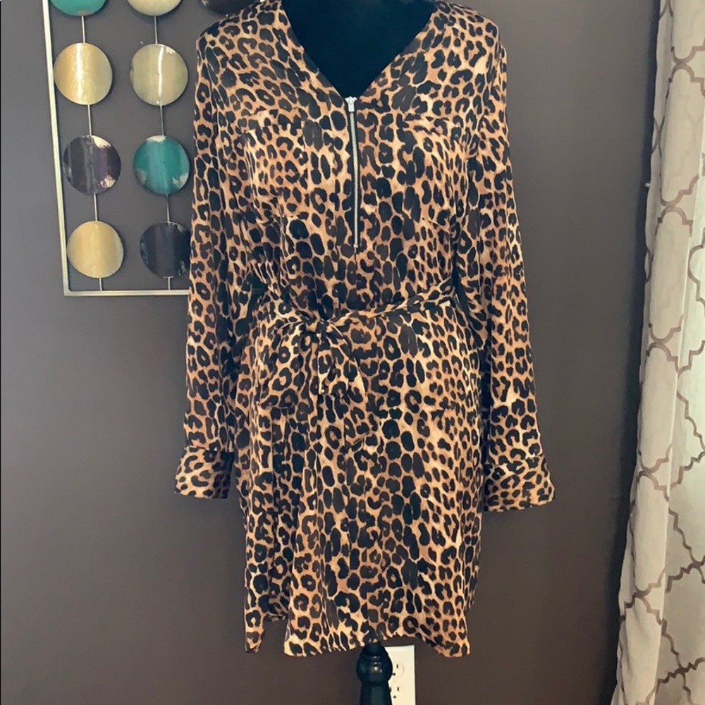Cheetah mini dress